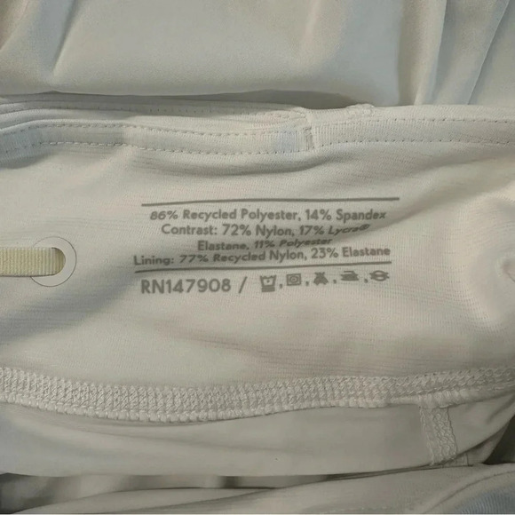 Outdoor Voices Women’s White Lightweight Skort with Zippered Pocket Sz XXS NWOT - Picture 6 of 9